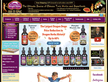 Tablet Screenshot of dragonherbs.com